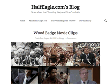 Tablet Screenshot of blog.halfeagle.com